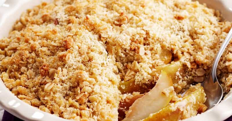 Variations of Mary Berry Pear Crumble