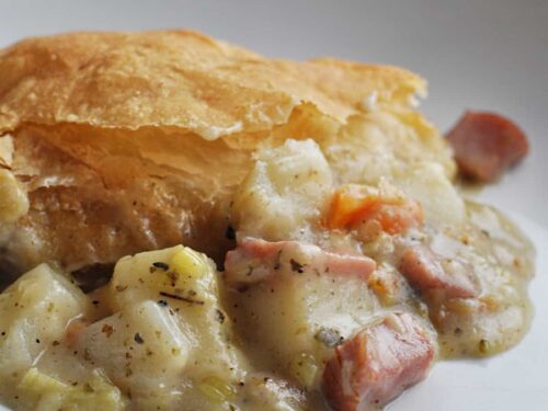 how to make Mary Berry Ham And Leek Pie