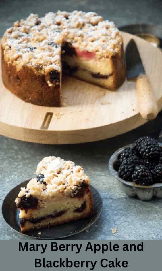 Mary Berry Apple and Blackberry Cake