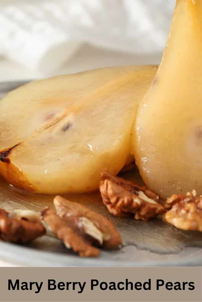 Mary Berry Poached Pears Recipe 🍐🍯- British Recipes Book