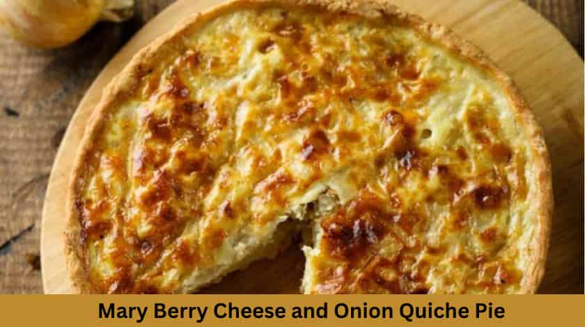 Mary Berry Cheese and Onion Quiche Pie Recipe 🧀🥧 - British Recipes Book