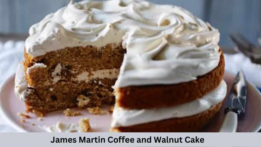 Easy James Martin Coffee and Walnut Cake Recipe - British Recipes Book
