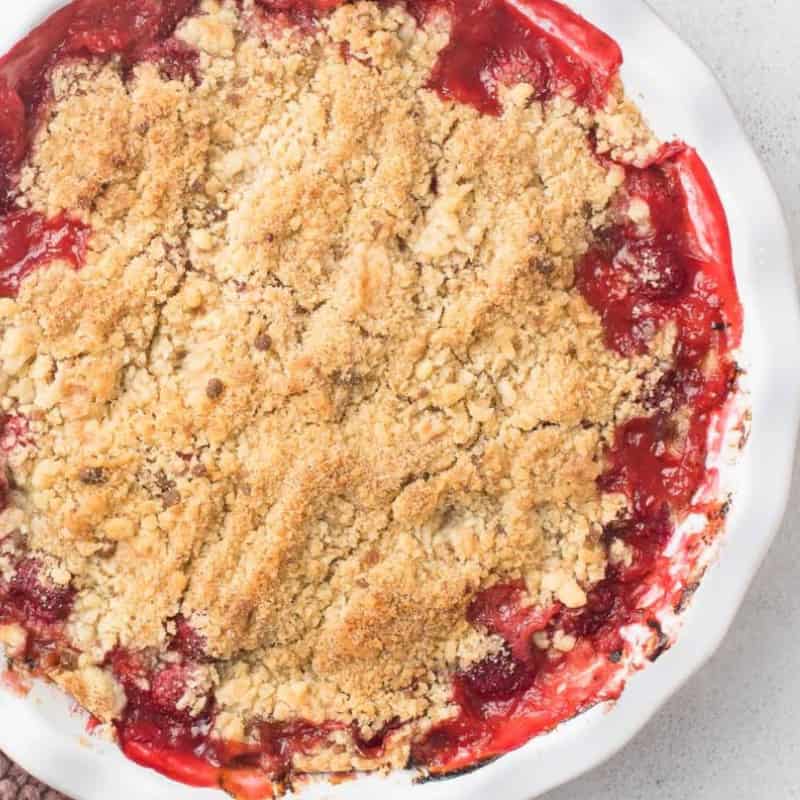 Easy Mary Berry Rhubarb Crumble Recipe
