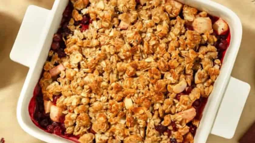 Mary Berry Apple And Rhubarb Crumble