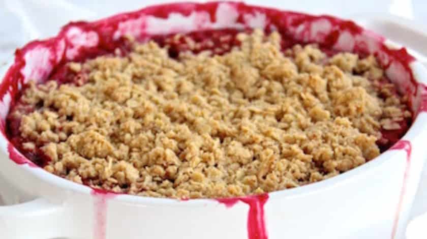 Easy Mary Berry Rhubarb and Ginger Crumble Recipe