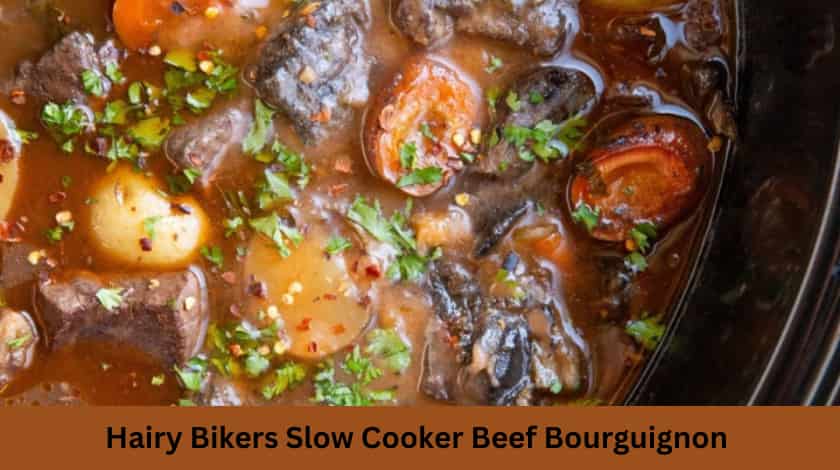Easy Hairy Bikers Slow Cooker Beef Bourguignon Recipe 🥘