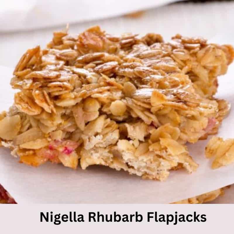 Nigella Rhubarb Flapjacks