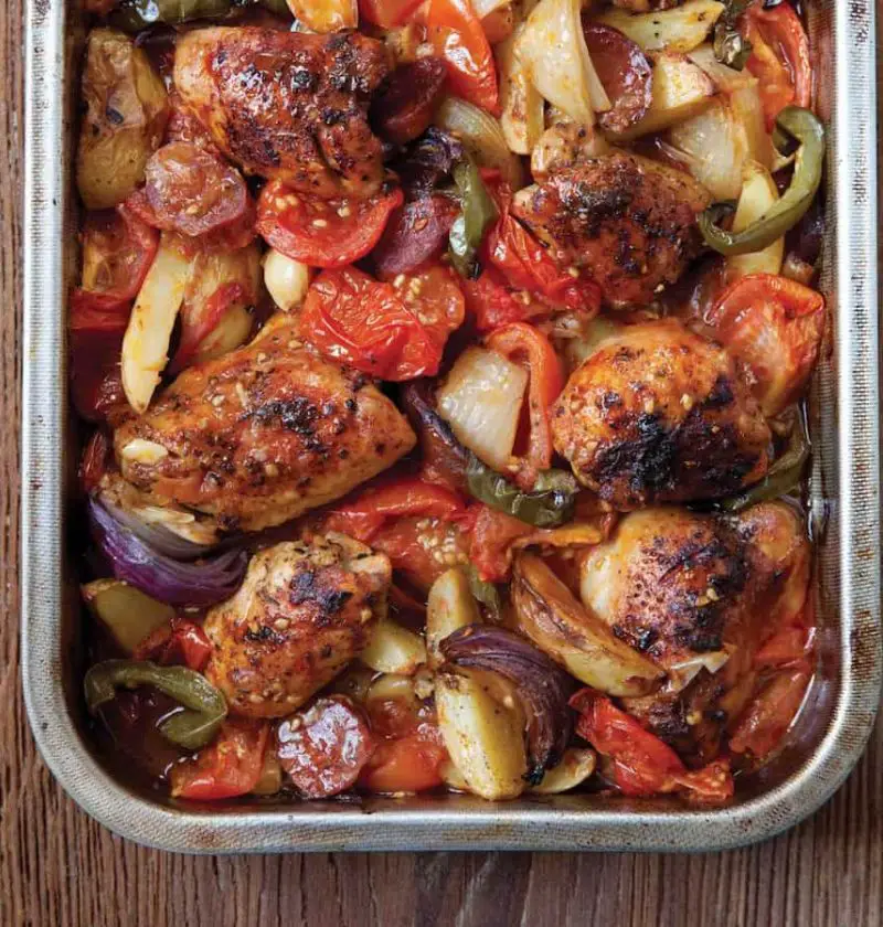 Hairy Bikers Chicken and Chorizo Tray Bake